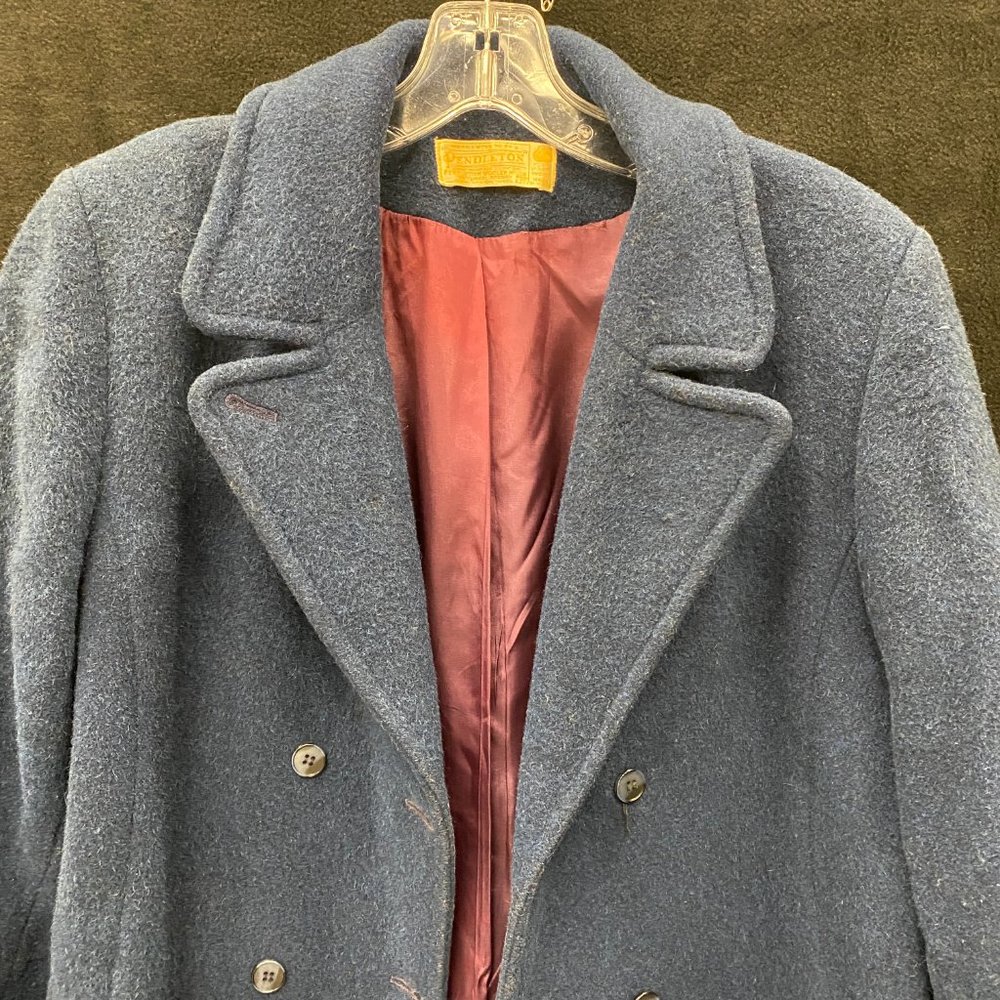 Pendleton Peacoat Jacket Double Breasted Wool Vin… - image 2